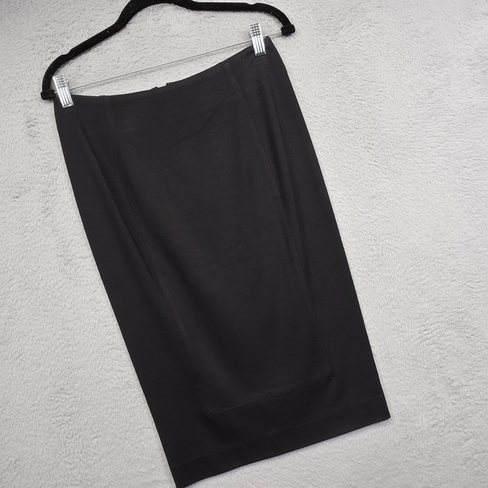 CAbi Skirt Womens 4 Black Pencil Straight Ponte Capsule Minimalist Preppy Work